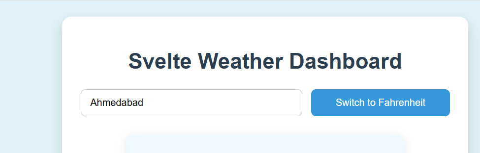 Weather Dashboard Project